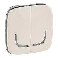 LEGRAND Valena ALLURE MyHome Play Zigbee  Лицевая панель для выключателя-радиоприемника 2-канального Слонов (754776 )