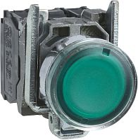 SCHNEIDER ELECTRIC Кнопка зеленая возвратная для BA9s до 250В 22 мм с подсветкой (XB4BW3365)