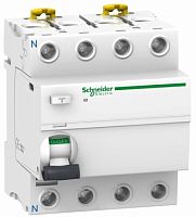 SCHNEIDER ELECTRIC Выключатель нагрузки дифференциальный iID 4п 40A 100мА A-тип (A9R22440)