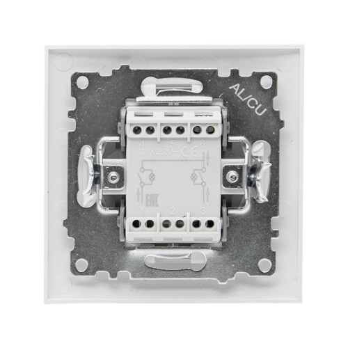 EKF Валенсия выключатель 2-кл. 10А белый с индикатором EKF PROxima (EWV10-123-10) фото 4