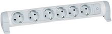 LEGRAND Удлинитель бытовой 6х2К+З без кабеля комфорт (694639 )