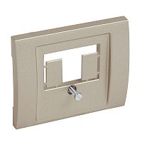 LEGRAND Galea Life Лицевая панель для розетки телефонной TDO титан (771447 )