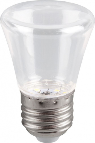 FERON Лампа светодиодная LED 1вт Е27 прозрачный 6400К колокольчик (LB-372) (25908)