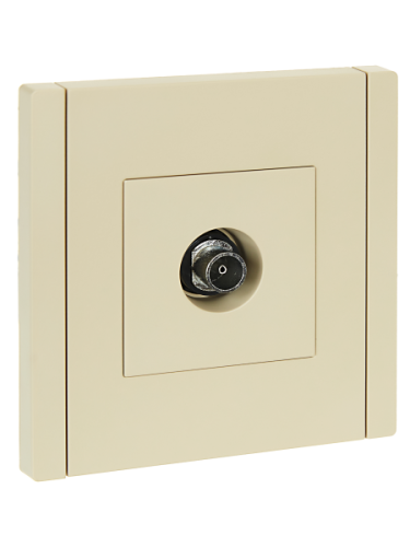 IEK FORTE&PIANO Розетка TV оконечная FP428 ваниль  (FP-A10-O-K10)