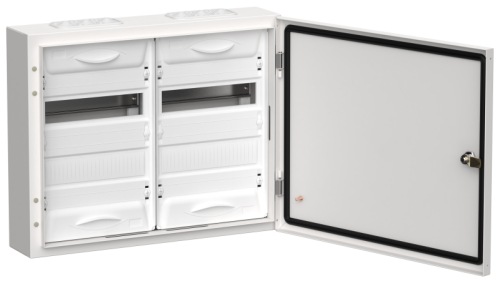 TITAN 5 Корпус металлический ЩРн-48 (2х24) 460х570х140 IP54 белый IEK TITAN 5 Корпус металлический ЩРн-48 (2х24) 460х570х140 IP54 белый IEK