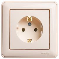 SCHNEIDER ELECTRIC W59 Розетка с заземлением без шторок, 16А, в сборе, слоновая кость (RS16-154-28)