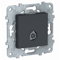 SCHNEIDER ELECTRIC Розетка UNICA NEW TV оконечная антрацит (NU546454)