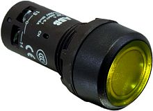 ABB Кнопка с подсветкой CP2-12Y-10 желтая 110-130В AC/DC с плоской клавишей с фиксацией 1НО (1SFA619101R1213)