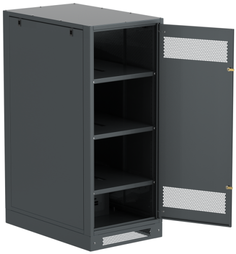 IEK Шкаф LINEA B (пустой) 1450х600х950мм металлическая дверь черный (LB05-14H69-M)