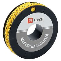 EKF Маркер кабельный 4.0кв.мм B  (500ед)  (ЕС-2) (plc-KM-4-B)