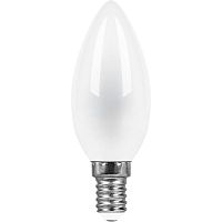 FERON Лампа светодиодная LED 11вт Е14 теплый матовая свеча FILAMENT (LB-713) (38005)