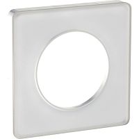 SCHNEIDER ELECTRIC ODACE Рамка 1 пост прозрачная белая (S52P802R)