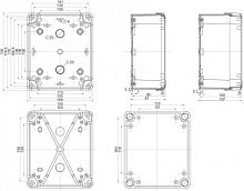 SCHNEIDER ELECTRIC Коробка пластиковая ABS 192x164x87 (NSYTBS19168)