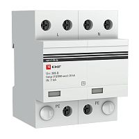 EKF Устройство защиты от импульсных перенапряжений Тип 1 Iimp 25kA  (10/350?s) 2P (spd-t1-25-2p)