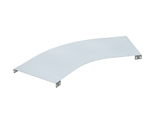 DKC Крышка на угол 45 градусов основание 500мм R=660мм горячеоцинкованная (UKC605HDZ)