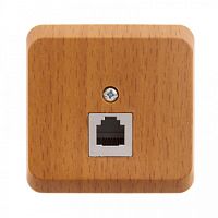 SCHNEIDER ELECTRIC ЭТЮД Розетка телефонная наружная IP20 бук (TELA-001T)