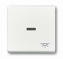 ABB SOLO Клавиша х 1 с линзой с симв  W  (BJE1789LI-84) (1751-0-2753)
