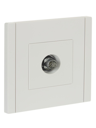 IEK FORTE&PIANO Розетка TV оконечная FP228 белый  (FP-A10-O-K01)