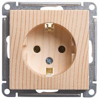 SCHNEIDER ELECTRIC W59 Розетка с заземлением без шторок, 16А, механизм, сосна (RS16-154-7-86)