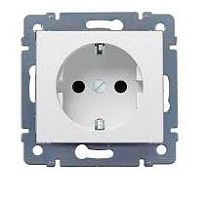 LEGRAND CARIVA Розетка с заземлением в рамку бежевая (773759 )