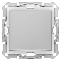 SCHNEIDER ELECTRIC Sedna Переключатель одноклавишный проходной IP44 в рамку алюминий схема 8 (SDN0500360)