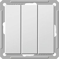 SCHNEIDER ELECTRIC W59 Выключатель трехклавишный скрытый в рамку 16А матовый хром (VS0516-351-5-86)