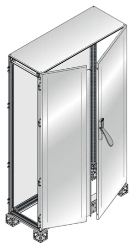 ABB Шкаф ISX непрозрачная дверь 2000x1200x500 нержавеющая сталь (ES2025BX)