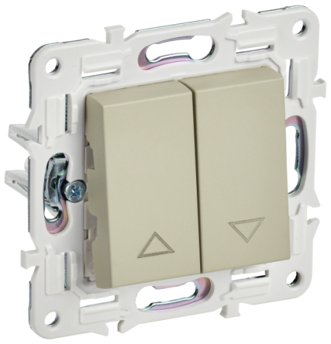 IEK SKANDY Выключатель жалюзи 10А SK-V12B бежевый (SK-V15-0-10-K10) IEK SKANDY Выключатель жалюзи 10А SK-V12B бежевый (SK-V15-0-10-K10)