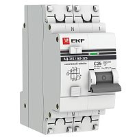 EKF Автомат дифференциальный АД-32  (селективный) 1P+N 25А/100мА PROxima (DA32-25-100S-pro)