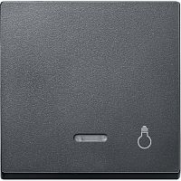 SCHNEIDER ELECTRIC Клавиша с окошком для светоиндикатора СВЕТ антрацит (MTN430914)