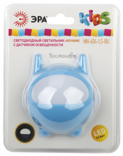 ЭРА Ночник NN-604-LS-BU синий  (42/84/1008)  (Б0019764)