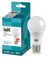 IEK Лампа светодиодная LED 15вт Е27 белый ECO (LLE-A60-15-230-40-E27)