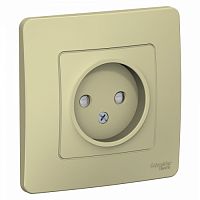 SCHNEIDER ELECTRIC BLANCA С/У РОЗЕТКА без заземления со шторками, 16А, 250В, БЕЖЕВЫЙ (BLNRS000117)