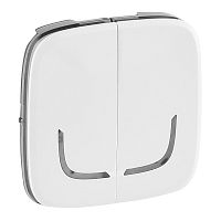 LEGRAND Valena ALLURE MyHome Play Zigbee  Лицевая панель для выключателя-радиоприемника 2-канального Белая (754775 )