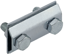 IEK Зажим соединительный сквозной пруток-пруток 8мм оцинкованная сталь HDZ  (ZCC86-14-1-08)