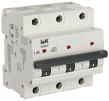 IEK ARMAT Автоматический выключатель M10H 3P L 80А  (AR-M10H-3-L080)