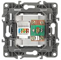 ЭРА Розетка комбинированная RJ45+TV, , шампань, 12-3110-04 (Б0027444)