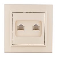 EKF Розетка RJ-45+Phone СП бежевый Минск (ERK00-135-20)
