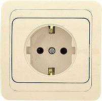 EKF Париж Розетка с заземлением 16А бежевая (ESR16-028-20)
