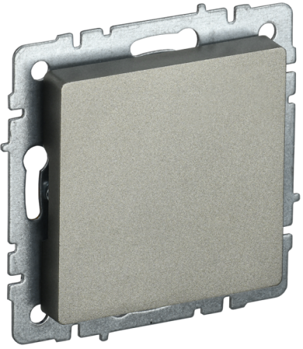 IEK BRITE Заглушка с суппортом МЗ10-БрШ шампань (BR-PL10-K37)