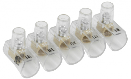 IEK Зажим винтовой концевой изолированный КЗВИ 4.0мм2 5x1 (UZVK-04-5)