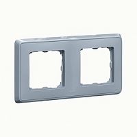 LEGRAND CARIVA Рамка 2 поста жемчужно-серый (695976)