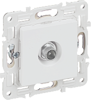 IEK SKANDY Розетка TV проходная SK-A17W арктический белый  (SK-A10-P-K01)