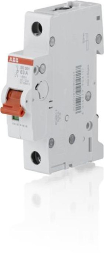 ABB Рубильник однополюсный SD201 40A рычаг красный  (SD201/40)  (2CDD281101R0040)