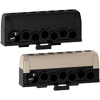 SCHNEIDER ELECTRIC ШИНА P/P PRAGMA 1X35КВ.ММ И 6X16КВ.ММ ВИНТ. ЗАЖ. ЧЕРНЫЙ/СЕРЫЙ ДО 125А (R9H13411P)
