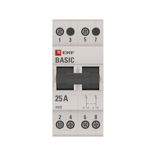 EKF Переключатель трехпозиционный 2P 25А Basic (tps-2-25) фото 2