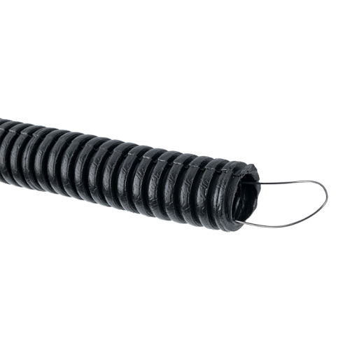 EKF Труба ПНД гибкая гофрированная d20мм, тяжёлая с протяжкой, 100м, цвет черный EKF PROxima (tpnd-20-t) фото 2