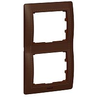 LEGRAND Galea Life Рамка 2 поста вертикальная кожа Club (771998 )