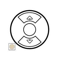 LEGRAND Celiane Панель лицевая для механизма рольставней слоновая кость (66290 )