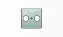 ABB Накладка для TV-R-SAT розетки SKY нержавеющая сталь  (8550.1 AI)  (2CLA855010A1401)